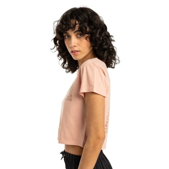 NWT Billabong | Vibes Around Shirt Top Rose Bud - Picture 4 of 13